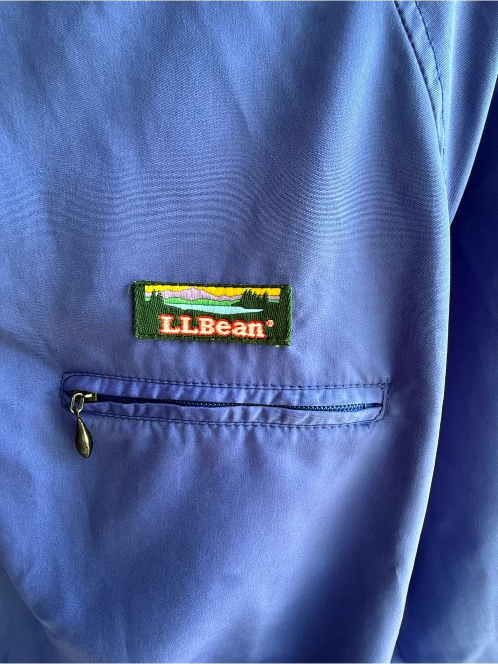 L.L. Bean Vintage Pullover Jacket in Periwinkle